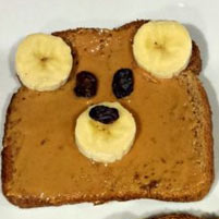 teddy bear toast